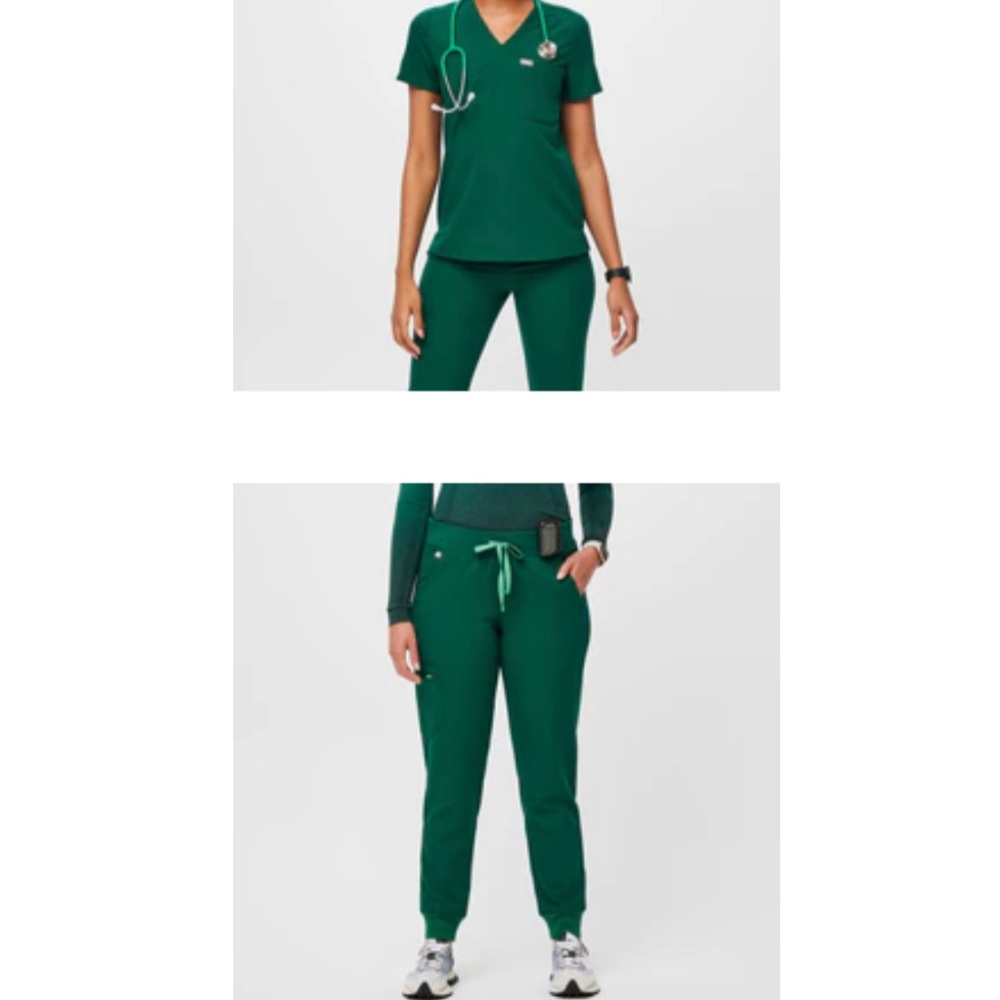 Women’s Figs Set Zamora/Catarina Capri Hunter Green Size Small